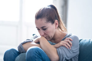Person thinking about the stages of depression