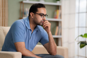 man experiencing both adhd and depression