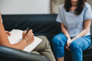 People in a mental health therapy session